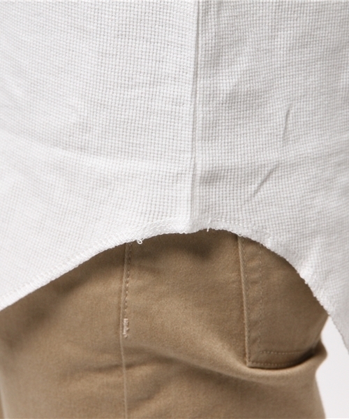 WEGO（ウィゴー）の「WEGO/ワッフルラウンドカットソー（Tシャツ/カットソー・メンズ・レッド/ホワイト/カーキ/ブラック・MEDIUM/LARGE）」の8枚目の写真