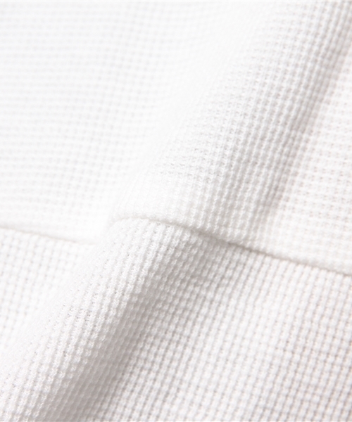 WEGO（ウィゴー）の「WEGO/ワッフルラウンドカットソー（Tシャツ/カットソー・メンズ・レッド/ホワイト/カーキ/ブラック・MEDIUM/LARGE）」の9枚目の写真