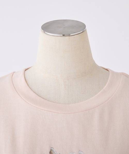 one after another NICE CLAUP(ワンアフターアナザーナイスクラップ)の「ねこアソートTee(Tシャツ/カットソー・レディース・ピンク/アイボリー/チャコールグレー/ピンク系その他・FREE)」の14枚目の写真