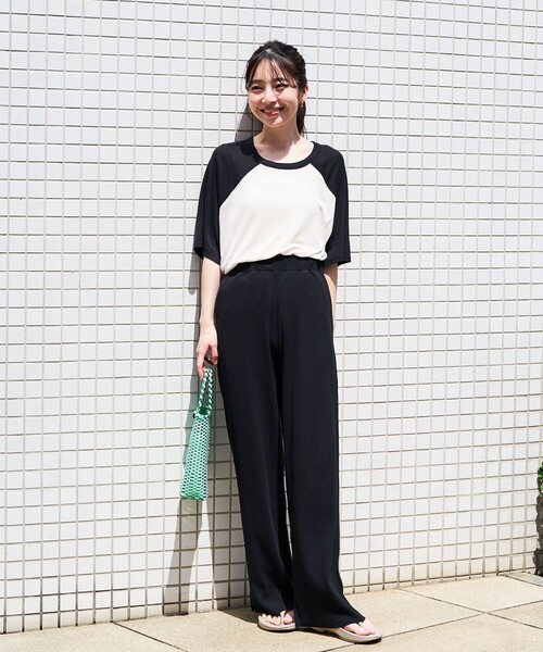 FREAK'S STORE(フリークスストア)の「限定展開 セルフカット リブ ワイドパンツ(その他パンツ・レディース・杢グレー/ナチュラル/ベージュ/ブラック/オレンジ/ネイビー・フリ-)」の13枚目の写真