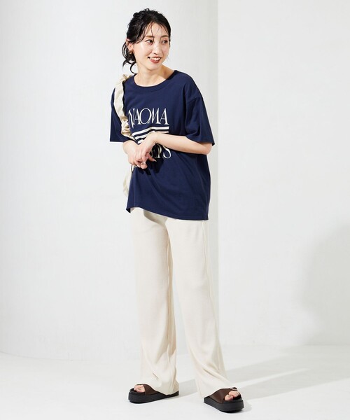 限定展開 セルフカット リブ ワイドパンツ（その他パンツ