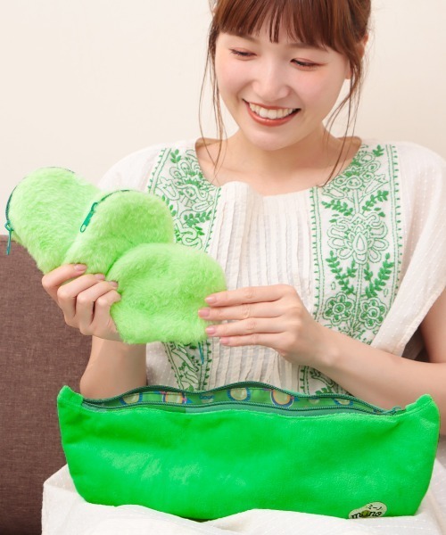 チチカカ（チチカカ）の「「ミーノ」コラボレーションそら豆ビッグポーチ（ポーチ・レディース・グリーン・FREE）」の19枚目の写真