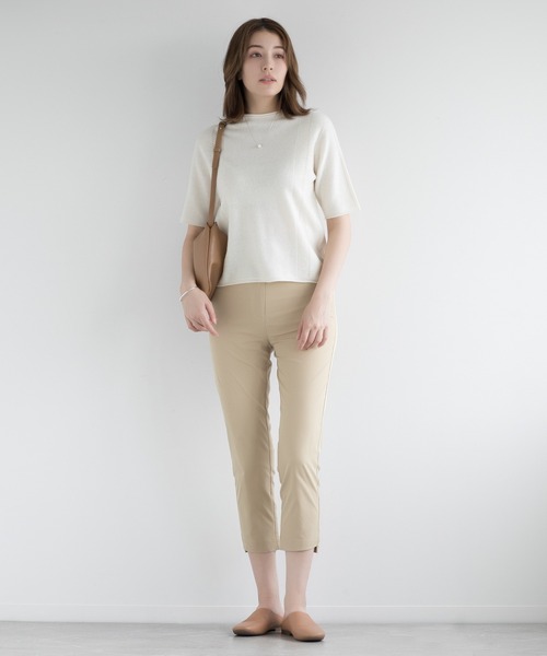 DECADE CLASSIC(ディケイド クラシック)の「【DECADE CLASSIC】フィットテーパードパンツ (SS)(スラックス・レディース・ベージュ/ネイビー/ブラック・27/28/26)」の9枚目の写真