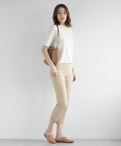 DECADE CLASSIC(ディケイド クラシック)の「【DECADE CLASSIC】フィットテーパードパンツ (SS)(スラックス・レディース・ベージュ/ネイビー/ブラック・27/28/26)」の10枚目の写真