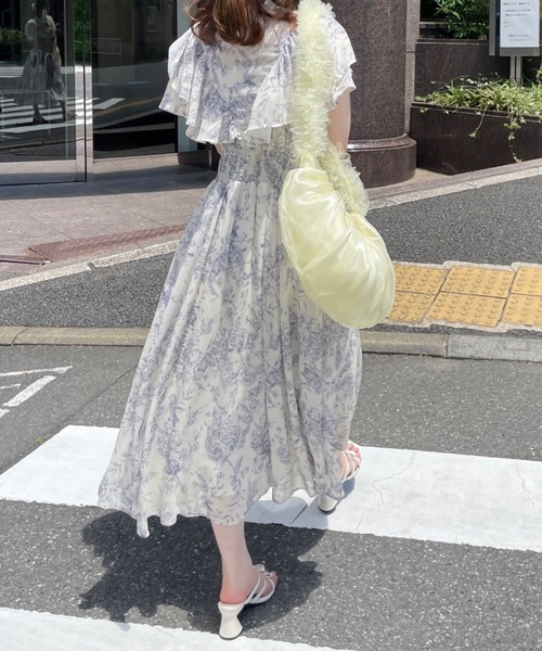 one wayザッカ(ワンウェイザッカ)の「チュールハンドルショルダーバッグ(ショルダーバッグ・レディース・アイボリー/ブラック/グレー/イエロー・FREE)」の4枚目の写真