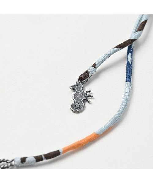 45R（フォーティファイブアール）の「シルクツイルリボン（ネックレス・レディース・ブラウン系その他/ピンク系その他/サックスブルー系/ブルー系その他/オレンジ系その他・FREE）」の9枚目の写真