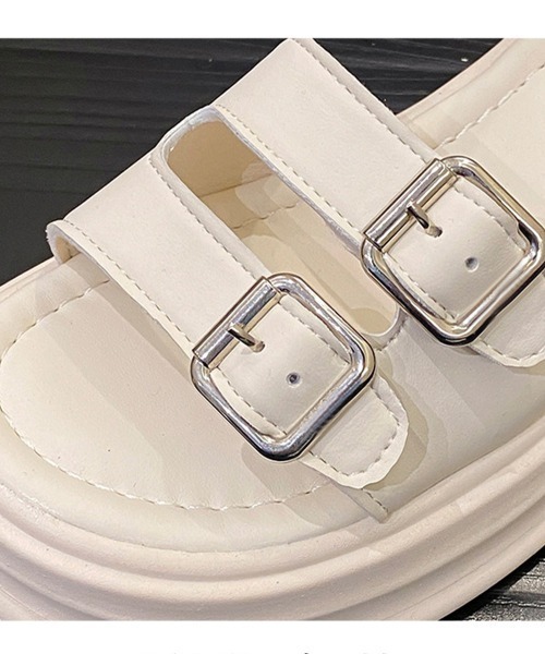 Miniministore(ミニミニストア)の「厚底サンダル レディース ベルトサンダル(サンダル・レディース・ブラック/アイボリー・24.5cm/24.0cm/23.0cm/23.5cm/22.5cm)」の19枚目の写真