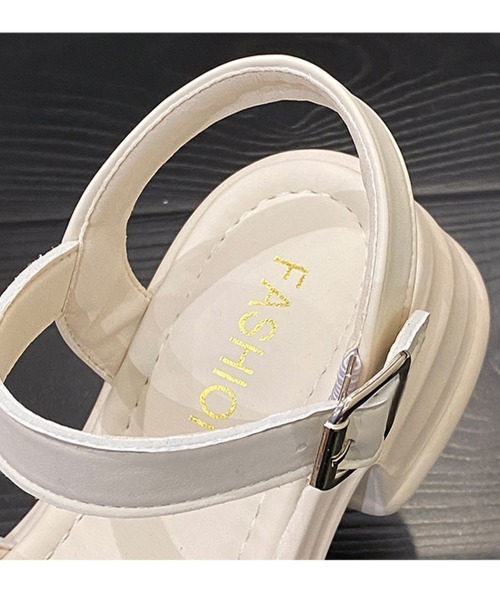 Miniministore(ミニミニストア)の「厚底サンダル レディース ベルトサンダル(サンダル・レディース・ブラック/アイボリー・24.5cm/24.0cm/23.0cm/23.5cm/22.5cm)」の21枚目の写真