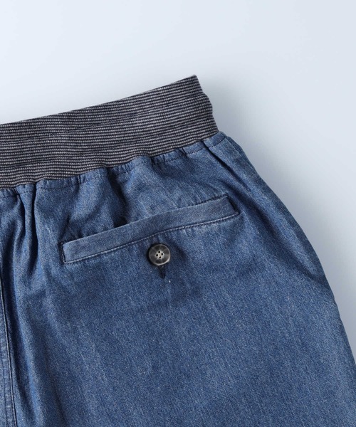 Right-on（ライトオン）の「デニムリブクロップド（デニムパンツ・メンズ・ダークインディゴブルー/ライトインディゴブルー/オフホワイト・S/M/L/XL）」の11枚目の写真