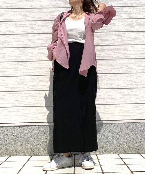 Q(キュー)の「コットンボイルシャツ(シャツ/ブラウス・レディース・エメラルド/アイボリー/ピンク/ネイビー・MEDIUM)」の14枚目の写真