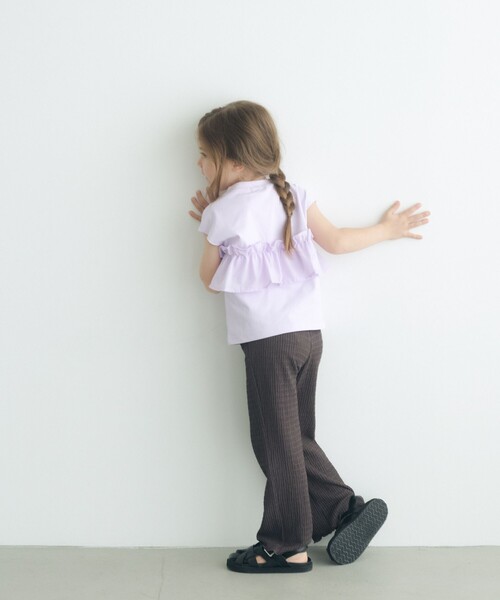 green label relaxing（グリーンレーベルリラクシング）の「TJ カットシャーリング パンツ / キッズ  100cm-130cm（その他パンツ・キッズ・ライム/ダークグレー・120cm/130cm/110cm/100cm）」の2枚目の写真