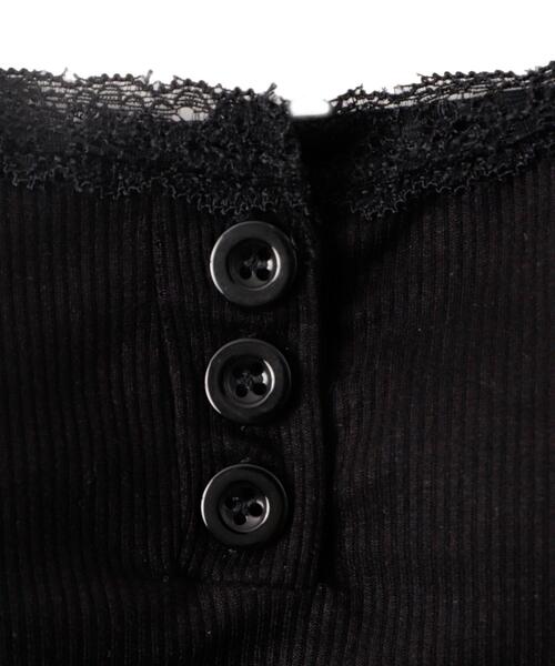 dispark（ディスパーク）の「DISPARK/パット付きフロントボタンレースキャミ（キャミソール・レディース・ホワイト/ブラック/グレー・FREE）」の16枚目の写真