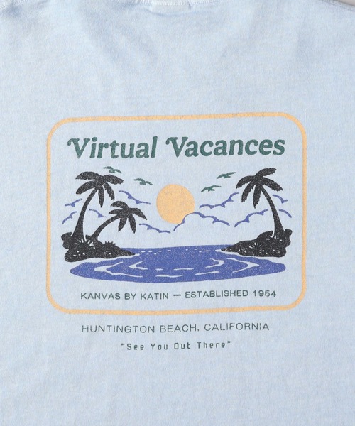 katin(ケイティン)の「【KATIN】別注 サーフプリント Tシャツ(Tシャツ/カットソー・メンズ・ブラック/ブルー/ダークグレー/ホワイト/ピンク/ホワイト×イエロー・M/L/XL)」の10枚目の写真