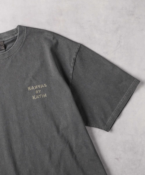 katin(ケイティン)の「【KATIN】別注 サーフプリント Tシャツ(Tシャツ/カットソー・メンズ・ブラック/ブルー/ダークグレー/ホワイト/ピンク/ホワイト×イエロー・M/L/XL)」の14枚目の写真