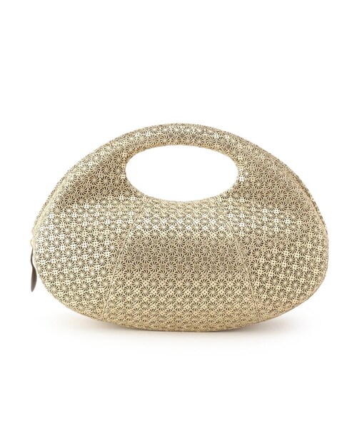 HIROKO HAYASHI（ヒロコハヤシ）の「GIRASOLE（ジラソーレ）クロワッサンバッグL（ハンドバッグ・レディース・ネイビー/ブラック系/ゴールド系/シルバー/ゴールド系3・00）」の4枚目の写真