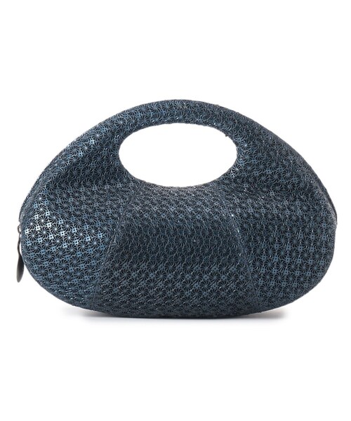 HIROKO HAYASHI（ヒロコハヤシ）の「GIRASOLE（ジラソーレ）クロワッサンバッグL（ハンドバッグ・レディース・ネイビー/ブラック系/ゴールド系/シルバー/ゴールド系3・00）」の3枚目の写真