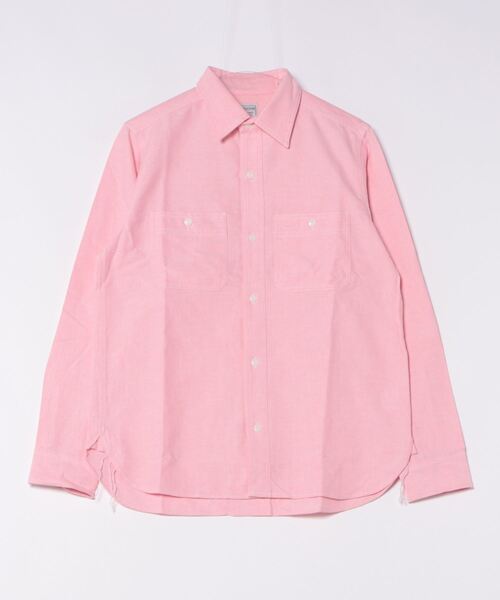 ブラウス シャツ 「HOUSTON」OXFORD WORK SHIRT レディース メンズ セール】【HOUSTON】OXFORD WORK SHIRT（シャツ/ブラウス