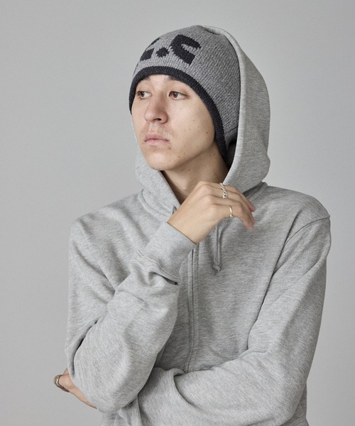 Rest&Recreation（レストアンドレクリエーション）の「Rest&Recreation/レストアンドレクリエーション RR REVERSIBLE BEANIE ビーニー（ニットキャップ/ビーニー・レディース・ピンク/グレー・FREE）」の17枚目の写真