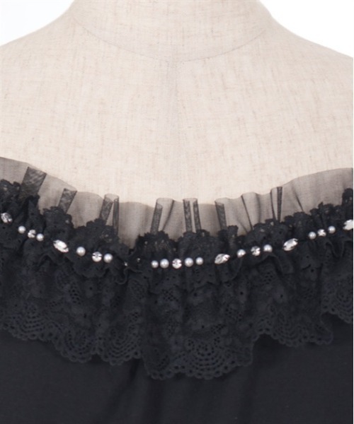 ◆axesfemmeリボン付レースフリルコート◆ リボン付レースフリルコート | outlet | axes femme online shop