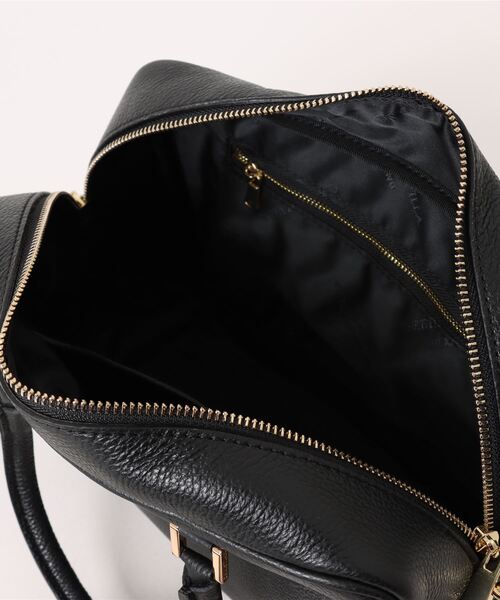 CHRISTIAN VILLA（クリスチャンヴィラ）の「【CHRISTIAN VILLA】キーチャーム付きベーシックレザーハンドバッグ(Q46486)（ハンドバッグ・レディース・ダークブラウン/ブラック・ALL）」の5枚目の写真