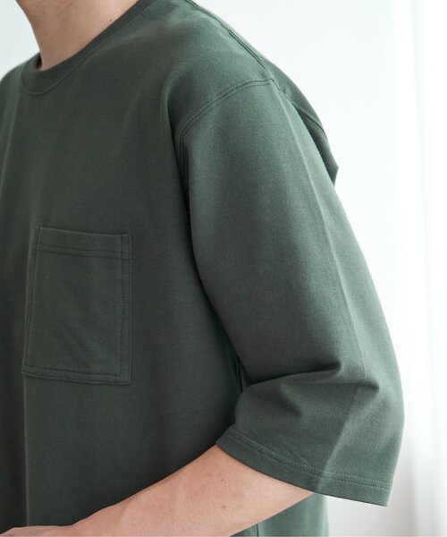 ikka（イッカ）の「ストレッチインレイ7分袖Tシャツ（Tシャツ/カットソー・メンズ・ブラック/オリーブ/ホワイト・M/L/XL/S）」の20枚目の写真