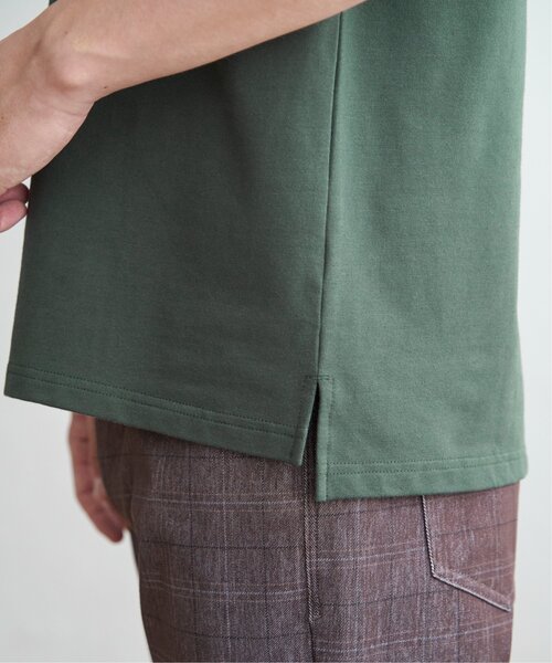 ikka（イッカ）の「ストレッチインレイ7分袖Tシャツ（Tシャツ/カットソー・メンズ・ブラック/オリーブ/ホワイト・M/L/XL/S）」の18枚目の写真