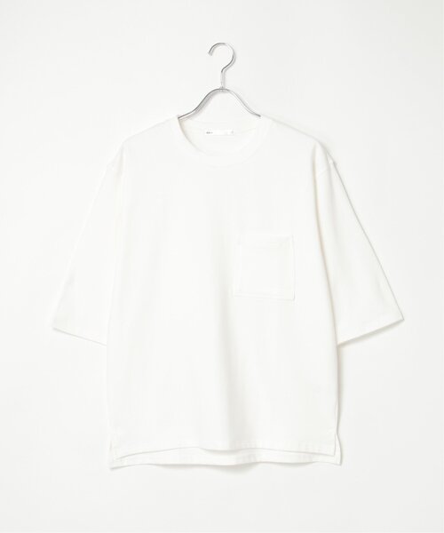 ikka（イッカ）の「ストレッチインレイ7分袖Tシャツ（Tシャツ/カットソー・メンズ・ブラック/オリーブ/ホワイト・M/L/XL/S）」の17枚目の写真