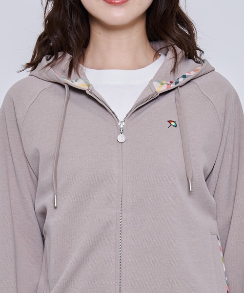 Arnold Palmer（アーノルドパーマー）の「シェア ウールライク フルジップパーカー（パーカー・レディース・ネイビー/オートミール/グレイッシュベージュ・LL/L/M/S/XS）」の17枚目の写真