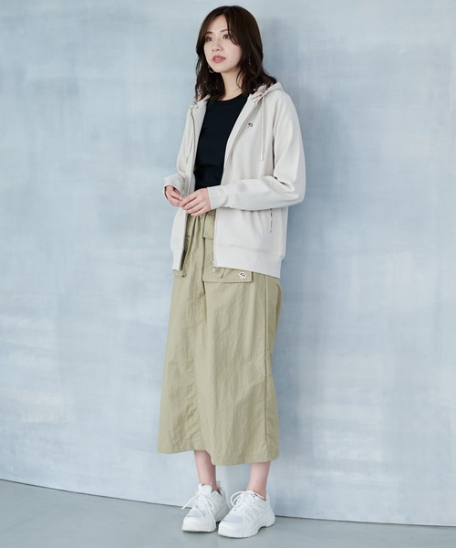 Arnold Palmer（アーノルドパーマー）の「シェア ウールライク フルジップパーカー（パーカー・レディース・ネイビー/オートミール/グレイッシュベージュ・LL/L/M/S/XS）」の4枚目の写真