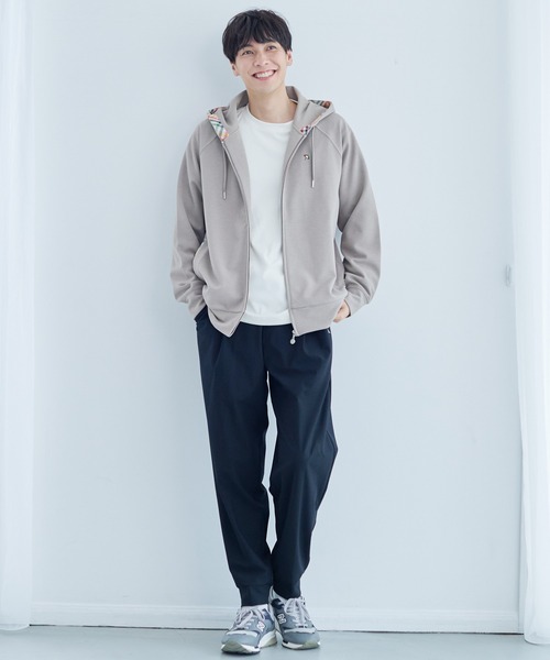 Arnold Palmer（アーノルドパーマー）の「シェア ウールライク フルジップパーカー（パーカー・レディース・ネイビー/オートミール/グレイッシュベージュ・LL/L/M/S/XS）」の6枚目の写真