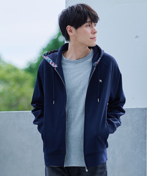 Arnold Palmer（アーノルドパーマー）の「シェア ウールライク フルジップパーカー（パーカー・レディース・ネイビー/オートミール/グレイッシュベージュ・LL/L/M/S/XS）」の11枚目の写真