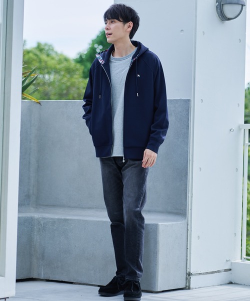 Arnold Palmer（アーノルドパーマー）の「シェア ウールライク フルジップパーカー（パーカー・レディース・ネイビー/オートミール/グレイッシュベージュ・LL/L/M/S/XS）」の12枚目の写真