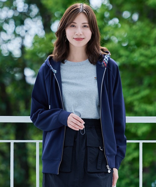 Arnold Palmer（アーノルドパーマー）の「シェア ウールライク フルジップパーカー（パーカー・レディース・ネイビー/オートミール/グレイッシュベージュ・LL/L/M/S/XS）」の13枚目の写真