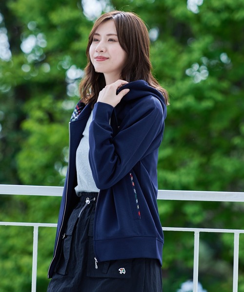 Arnold Palmer（アーノルドパーマー）の「シェア ウールライク フルジップパーカー（パーカー・レディース・ネイビー/オートミール/グレイッシュベージュ・LL/L/M/S/XS）」の14枚目の写真