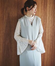 le.coeur blanc | ベルスリーブスリットドレス(ドレス)