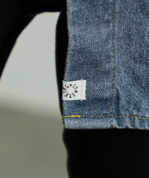 SOMETHING（サムシング）の「SOMETHING ビッグデニムシャツ（シャツ/ブラウス・レディース・ブルー/ブラック系その他・FREE）」の17枚目の写真