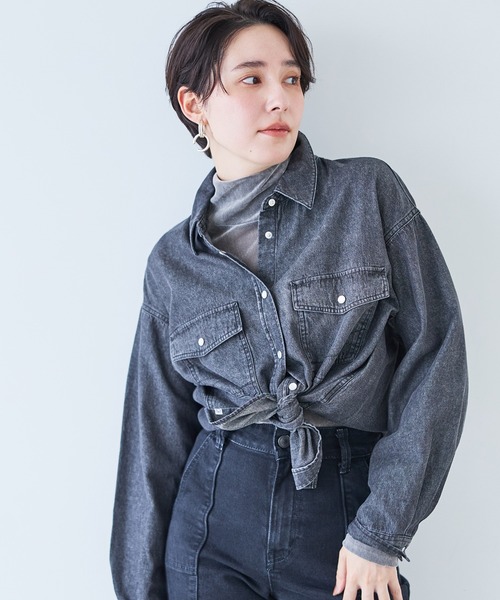 SOMETHING ビッグデニムシャツ（シャツ/ブラウス）｜SOMETHING