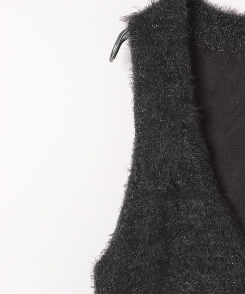 LEPSIM(レプシィム)の「7ゲージフェザーショートベスト 137512(ベスト・レディース・ライトブルー/チャコールグレー/ブラウン/オフホワイト・FREE)」の11枚目の写真