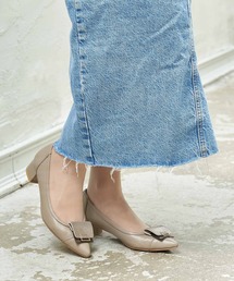 Mode et Jacomo | スクエアバックルポインテッドトゥパンプス(パンプス)