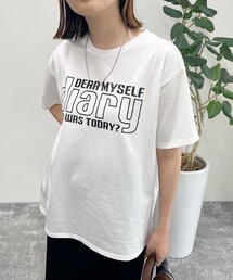 シルケットdiaryロゴTシャツ