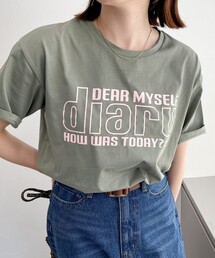 シルケットdiaryロゴTシャツ