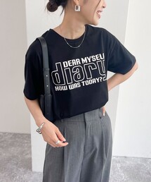 シルケットdiaryロゴTシャツ