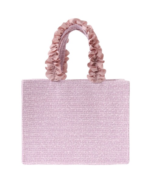 Maison de FLEUR（メゾンドフルール）の「EC限定ツイードスクエアトートSバッグ（トートバッグ・レディース・ブラック/ピンク・FREE）」の10枚目の写真