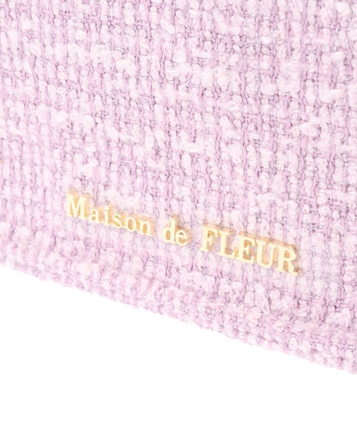 Maison de FLEUR（メゾンドフルール）の「EC限定ツイードスクエアトートSバッグ（トートバッグ・レディース・ブラック/ピンク・FREE）」の14枚目の写真