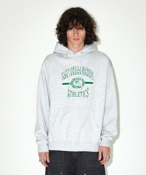 [MAHAGRID] LION ATHLETICS HOODIE /追跡付 LION ATHLETICS HOODIE [BLACK] - MAHAGRID