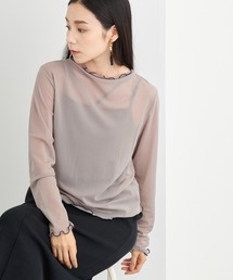 メロー配色シアーロングTEE