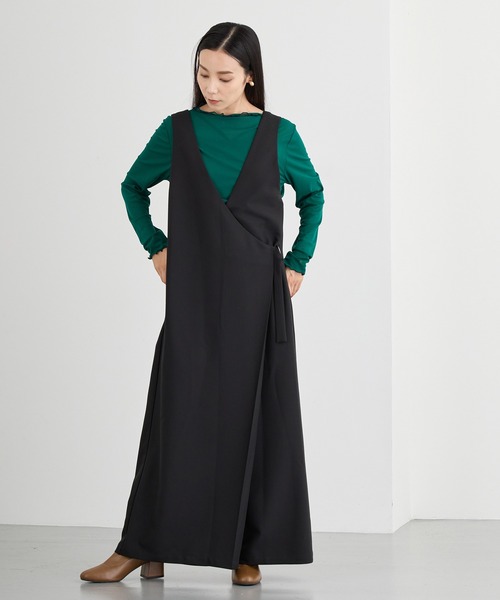 NICOLE white（ニコルホワイト）の「メロー配色シアーロングＴＥＥ（Tシャツ/カットソー・レディース・グリーン/チャコール/ボルドー/グレー/イエロー/ブラック・FREE）」の12枚目の写真