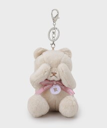 PINK-latte（ピンクラテ）の「【イニシャル】くまぬいぐるみチャーム（キーケース/キーアクセサリー）」