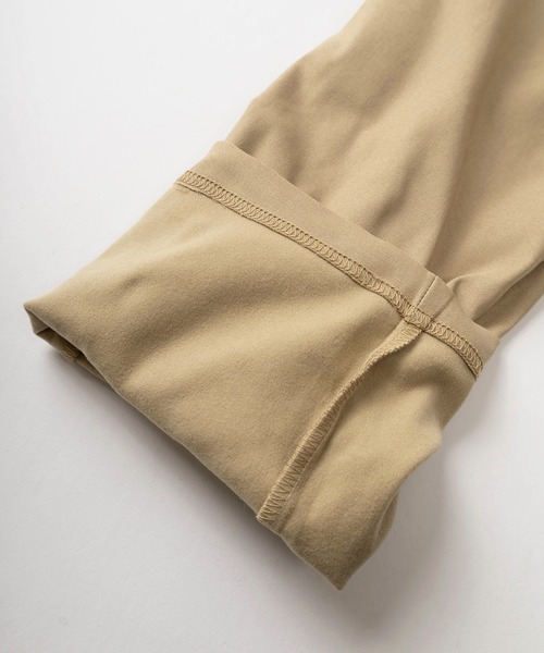 make a ray!（メイク ア レイ！）の「【暖かいパンツ】無地シンプルデザイン 高ストレッチ スリムテーパード イージーパンツ/リラックスパンツ（チノパンツ・レディース・アイボリー/カーキ/ブラック/ベージュ/グリーン・L/M）」の13枚目の写真