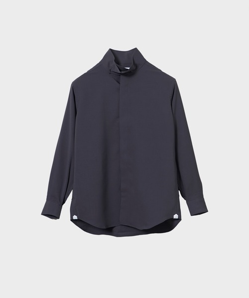 RAINMAKER(レインメーカー)の「【RAINMAKER/レインメーカー】HIGH NECK COLLAR SHIRT(シャツ/ブラウス・メンズ・ブラック/ベージュ/アイボリー・4/3)」の2枚目の写真